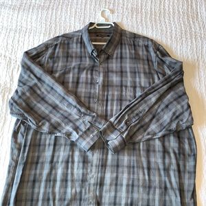 Men’s lightweight flannel shirt. Long sleeve. 4XL